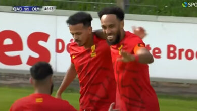 أوباميانج يبصم على تعادل القادسية السعودي مع أولمبياكوس اليوناني