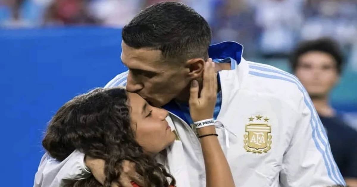 أنخل دي ماريا وابنته ميا