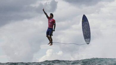 المصور الفرنسي جيروم بروييه يدخل تاريخ الأولمبياد بصورة عبقرية