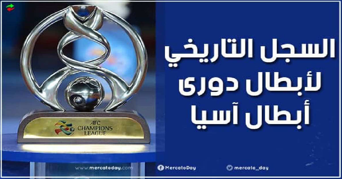 سجل أبطال دورى ابطال آسيا لكرة القدم عبر التاريخ حتى عام 2024