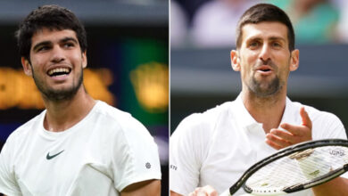 تنس.. نتيجة مباراة نوفاك دجوكوفيتش وكارلوس ألكاراز في نهائي ويمبلدون 2024
