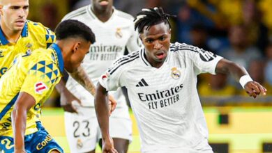 ريال مدريد يتفادى الهزيمة من لاس بالماس بضربة جزاء فينيسيوس