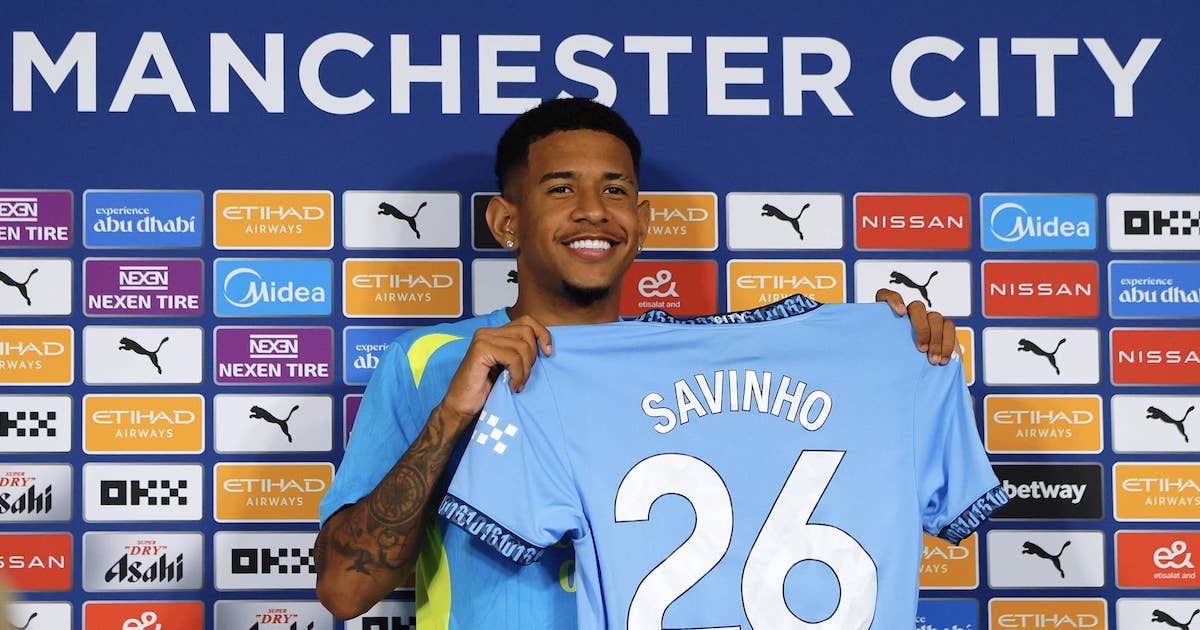 سافينيو لاعب نادي مان سيتي الجديد في صيف 2024