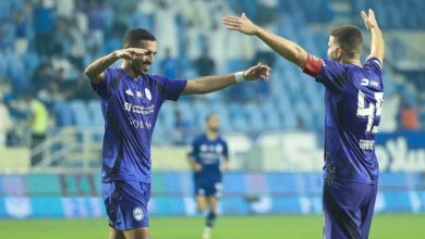 مبخوت يسجل هدفه الأول بقميص النصر في ليلة سحق بني ياس