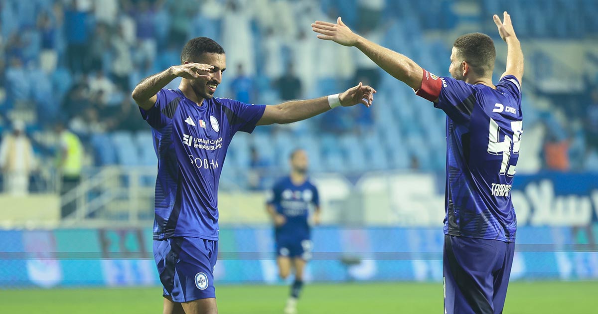 مبخوت يسجل هدفه الأول بقميص النصر في ليلة سحق بني ياس