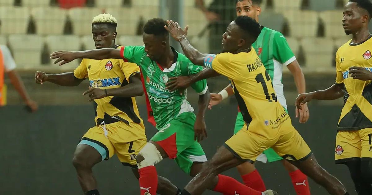 مولودية الجزائر يكرم وفادة واتانغا بهدفين في ذهاب تصفيات دوري أبطال إفريقيا