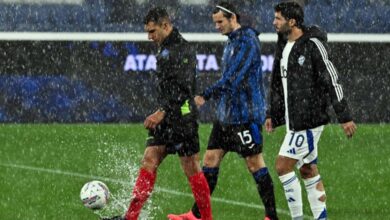 تأجيل مباراة كومو وأتالانتا لمدة 24 ساعة بعد غرق الملعب