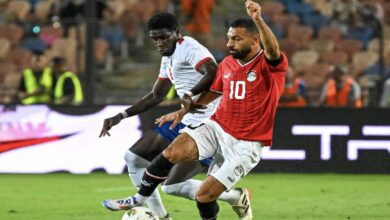 محمد صلاح في مباراة مصر وكاب فيردي في تصفيات أمم إفريقيا 2025
