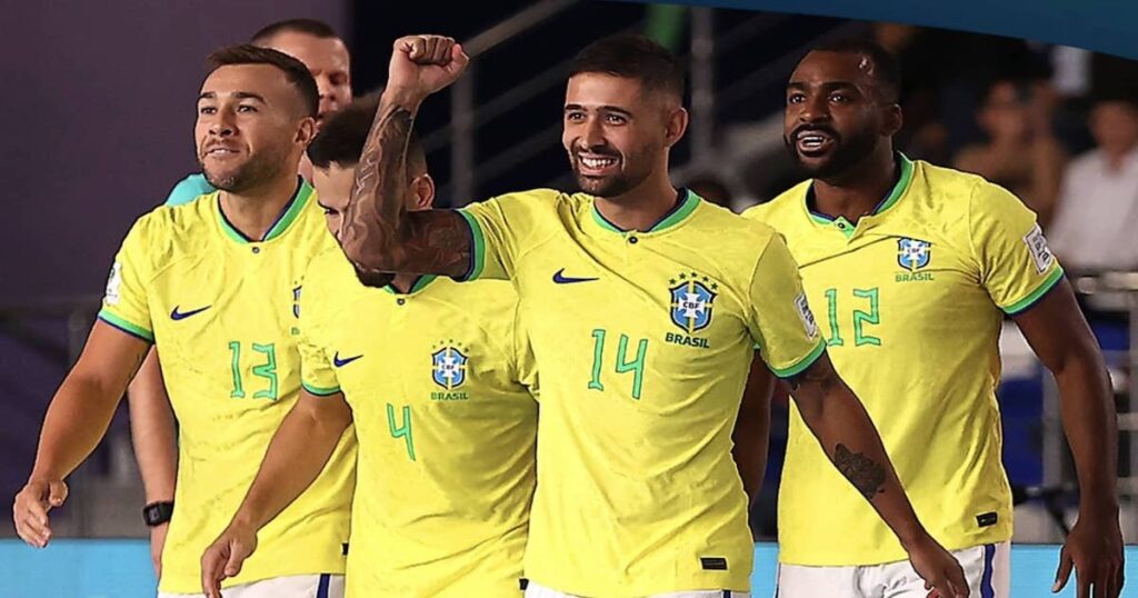 منتخب البرازيل للفوتسال يلتهم تايلاند بتسعة أهداف ويتأهل بالعلامة الكاملة لثمن النهائي