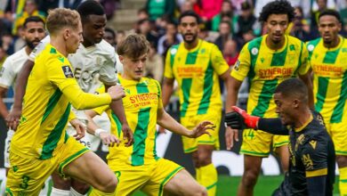 بمشاركة عبدالمنعم ومطصفى محمد.. نيس يتقاسم النقاط مع نانت