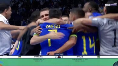 البرازيل تتأهل إلى نهائي كأس العالم للفوتسال بفوز شاق على أوكرانيا