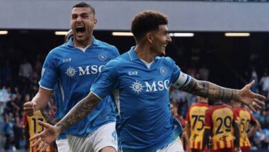 دي لورينزو يقود نابولي لفوز متأخر على ليتشي في السيري آ