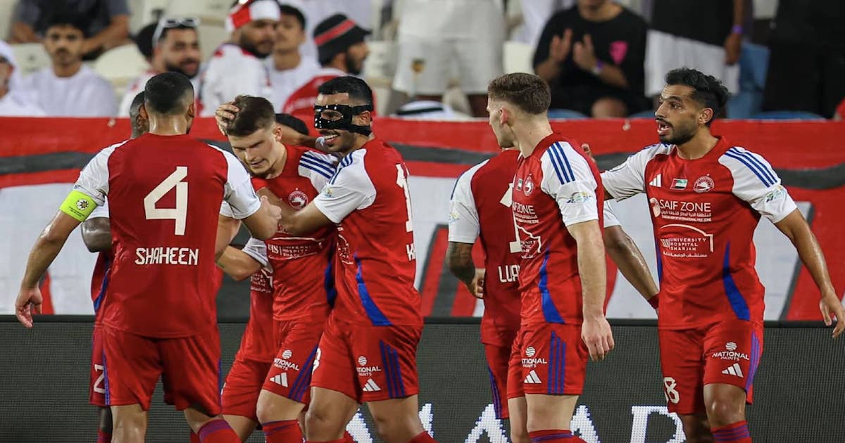 الشارقة يستثمر انهيار بني ياس ويعود بفوز مريح من أبو ظبي