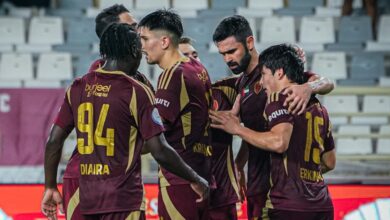 هاتريك خريبين يمنح الوحدة الفوز على كلباء ويقربه من الصدارة