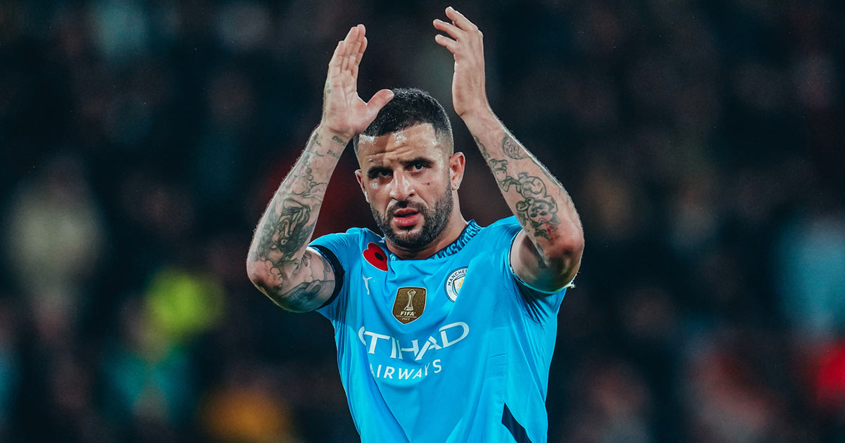 ووكر يبعث رسالة إلى جمهور مانشستر سيتي بعد الهزائم الأربع