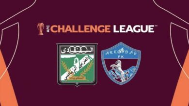العربي الكويتي يتغلب على أركاداغ ويتأهل لاقصائيات كأس التحدي الآسيوي