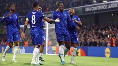 أكسيل ديساسي يسجل مع تشيلسي أمام نوح في دوري المؤتمر الأوروبي