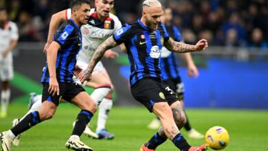 ما التشكيل المتوقع للإنتر أمام جنوى في الدوري الإيطالي؟