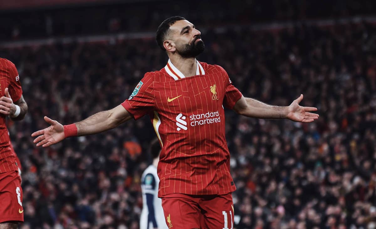 محمد صلاح يسجل ويصنع في مباراة ليفربول وتوتنهام بإياب نصف نهائي كابيتال ون