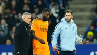 أنطونيو روديجر يغيب عن الملاعب لمدة ثلاثة أسابيع