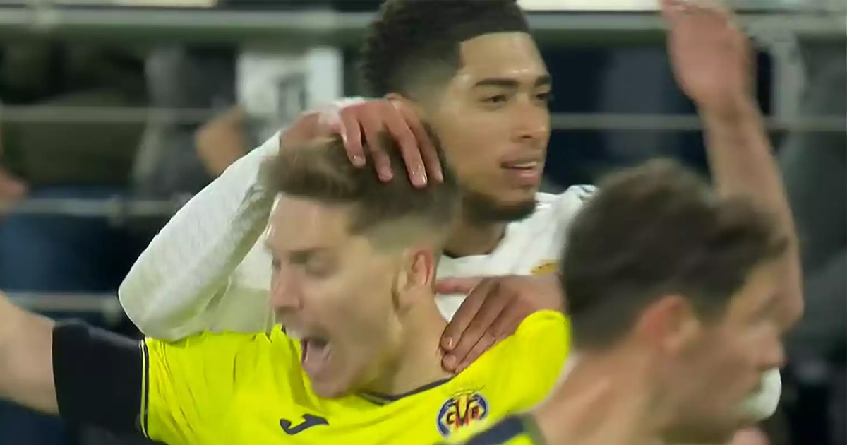 لقطات جديدة تبرئ بيلينغهام من الاتهامات بشأن مشادته مع مدافع فياريال