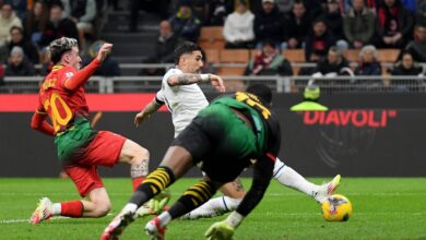 لاتسيو يصدم ميلان بهدف بيدرو ويُسقطه للمركز التاسع في الدوري الإيطالي