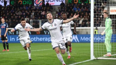 الإنتر يحسم قمة الدوري الإيطالي ضد أتالانتا بثنائية أوغوستو ولاوتارو