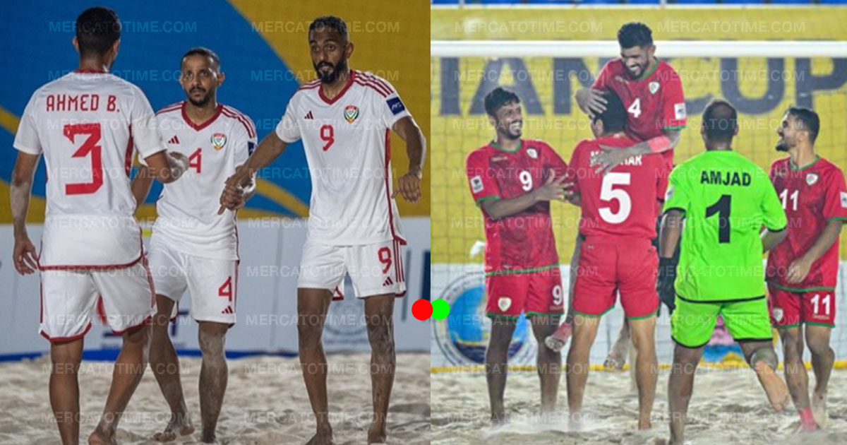 موعد مباراة عمان والإمارات في ربع نهائي كأس آسيا للكرة الشاطئية والقنوات الناقلة