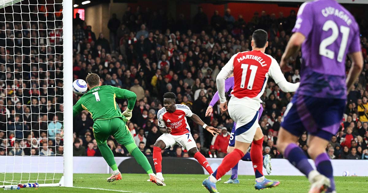 ساكا يؤكد جاهزيته ويقود آرسنال لفوزٍ ثمين على فولهام