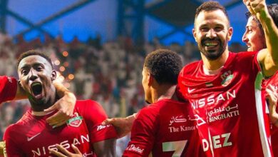 شباب الأهلي يتجاوز الوصل بهدف سيسار ويبلغ نهائي كأس رئيس الدولة