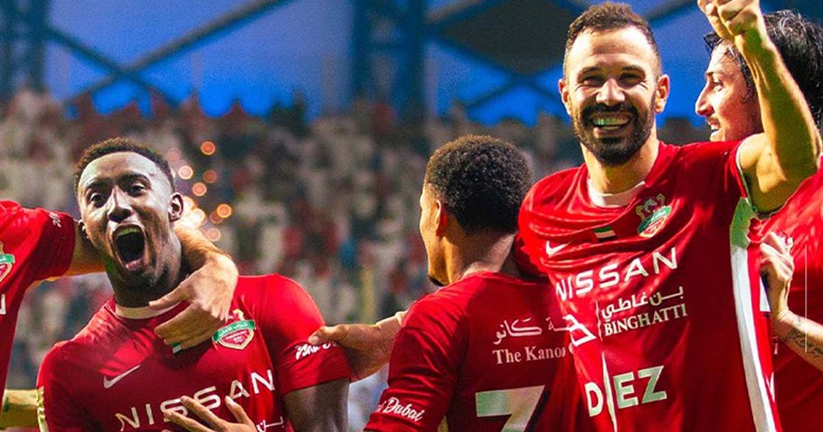 شباب الأهلي يتجاوز الوصل بهدف سيسار ويبلغ نهائي كأس رئيس الدولة