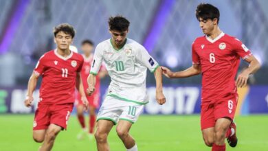 مباشر الآن.. نتيجة مباراة عمان وإيران في كأس آسيا للناشئين