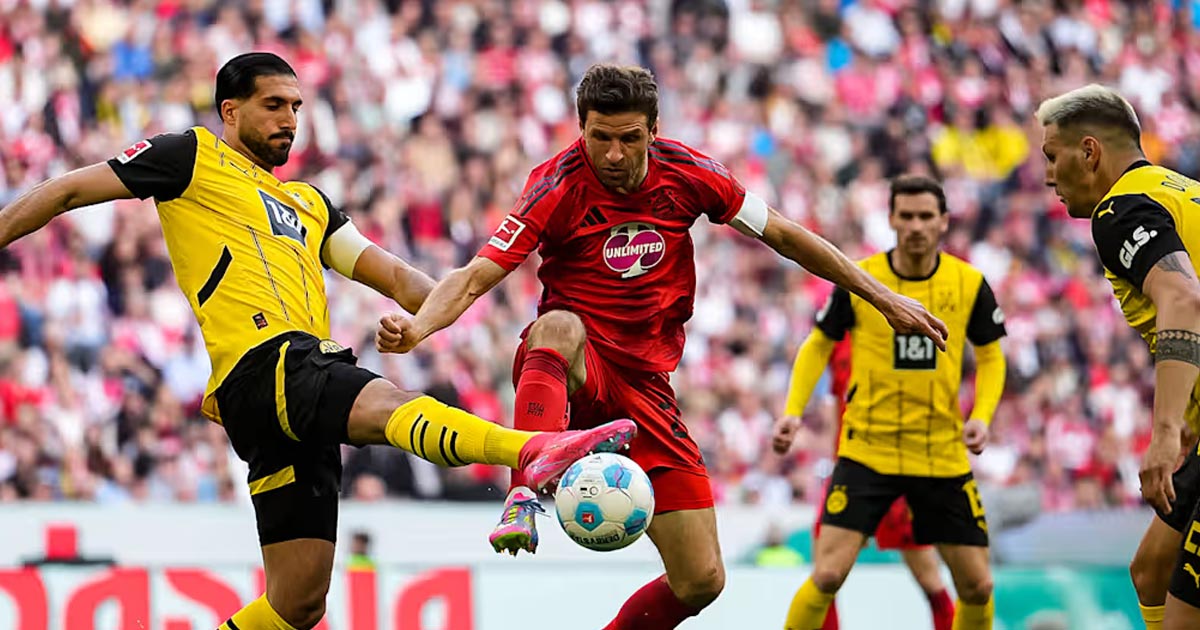 بايرن ميونخ يخرج من الكلاسيكر بتعادل مثير مع دورتموند