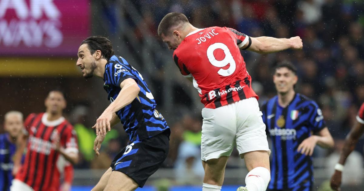 يوفيتش يُبدع بثنائية ويقود ميلان لاكتساح الإنتر وبلوغ نهائي كأس إيطاليا