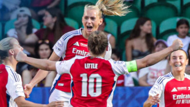 سيدات آرسنال يفاجئن برشلونة ويتوجن بلقبهن الثاني في دوري أبطال أوروبا