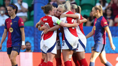 سيدات برشلونة يودعن حلم الرباعية بهزيمة صادمة من آرسنال