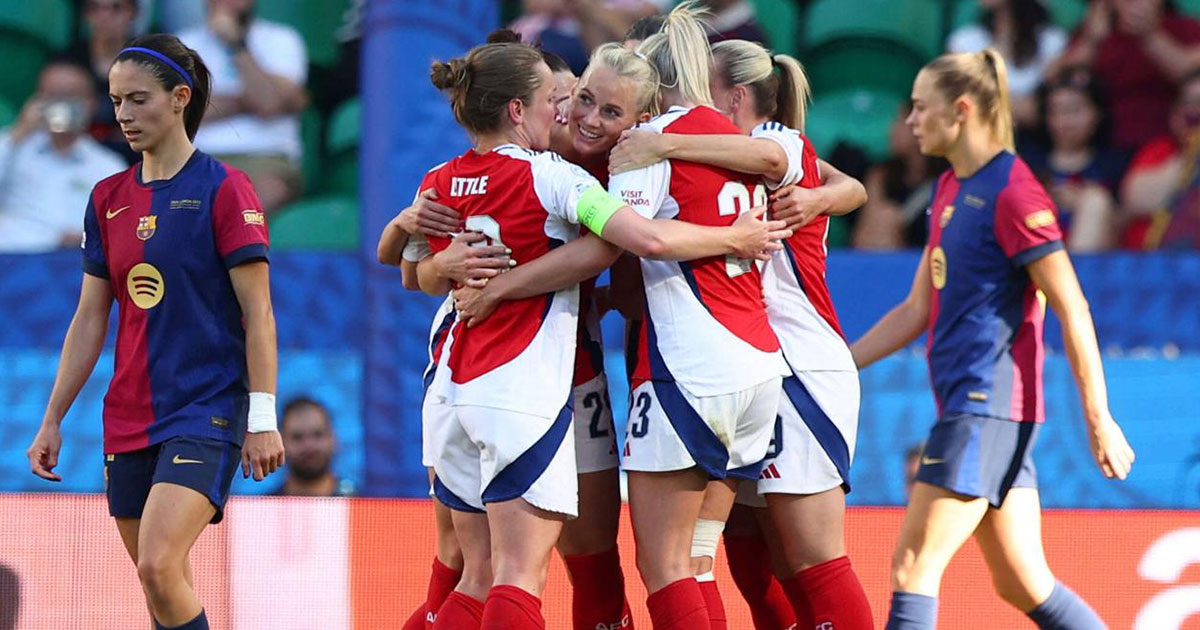 سيدات برشلونة يودعن حلم الرباعية بهزيمة صادمة من آرسنال