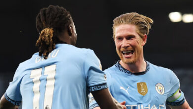 دي بروين يعاقب ولفرهامبتون ويضع مانشستر سيتي على أعتاب دوري الأبطال