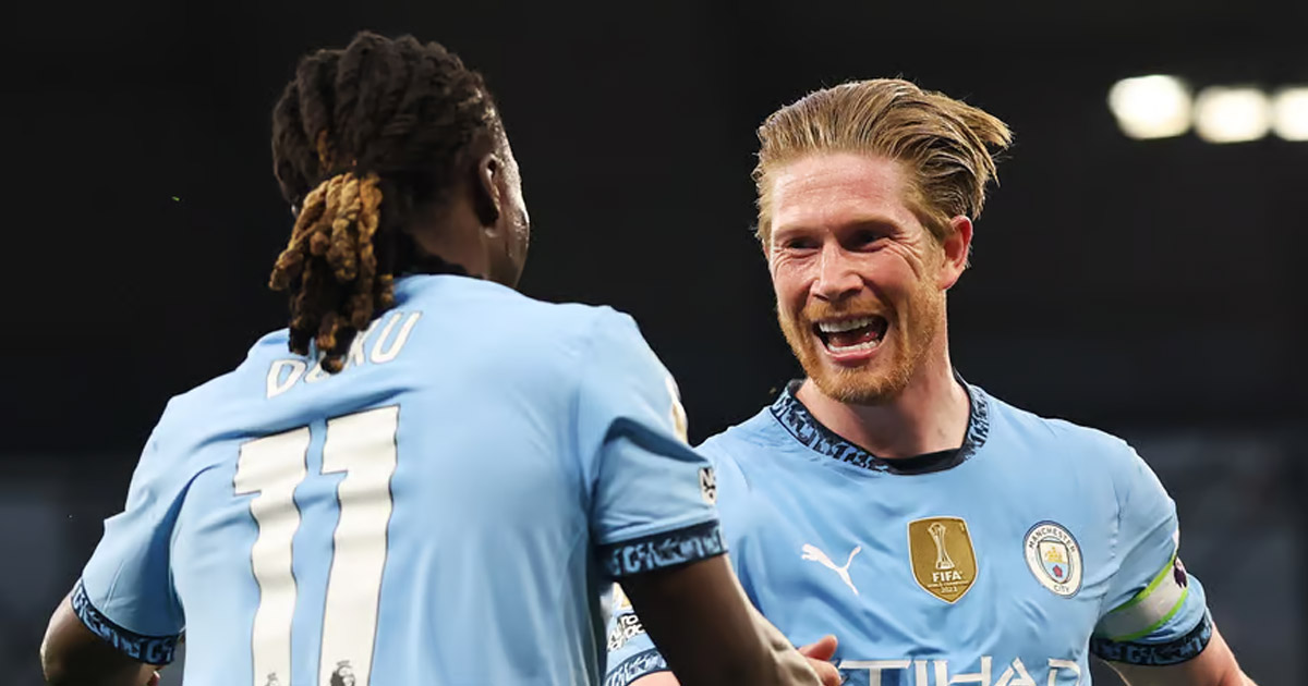 دي بروين يعاقب ولفرهامبتون ويضع مانشستر سيتي على أعتاب دوري الأبطال