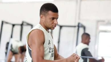 مبابي يعود للتدريبات منهكاً بعد خسارة 5 كيلوغرامات