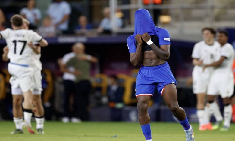 حسرة فرنسية بعد الخسارة 3-0 أمام ألمانيا في نصف نهائي يورو الشباب 2025