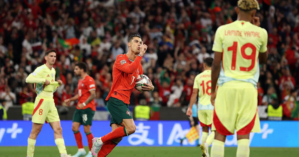 رونالدو يُنقذ البرتغال وكوستا يقودها لاسقاط إسبانيا والتتويج بلقب دوري الأمم الأوروبية