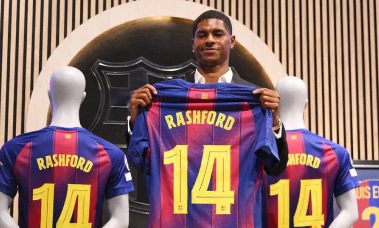 راشفورد يختار الرقم 14 في برشلونة ويوافق على شروط فليك الصارمة