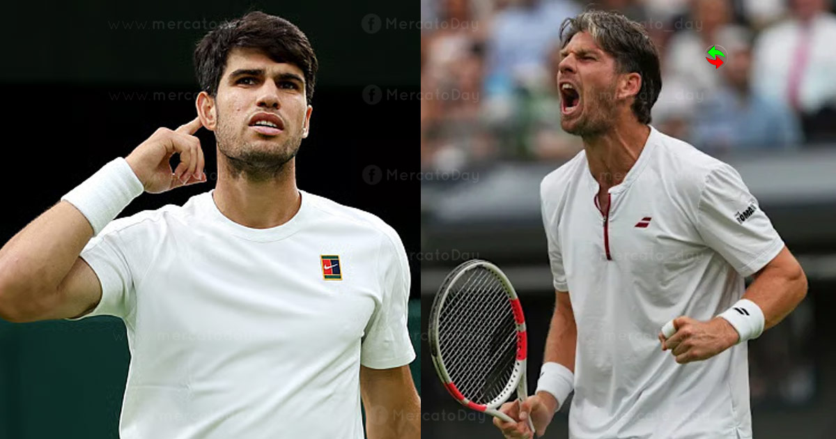 تنس.. ألكاراز يُقصي نوري ويضرب موعدًا مع فريتز في نصف نهائي ويمبلدون 2025