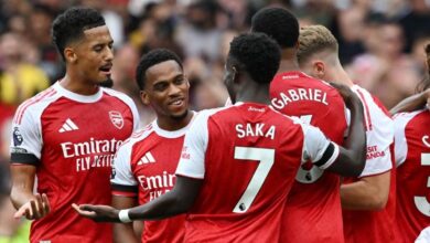 آرسنال يسحق ليدز بخماسية ويعتلي صدارة البريميرليغ