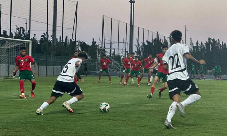 محمد السيد ينقذ مصر من الخسارة أمام المغرب ضمن تحضيرات كأس العالم للشباب