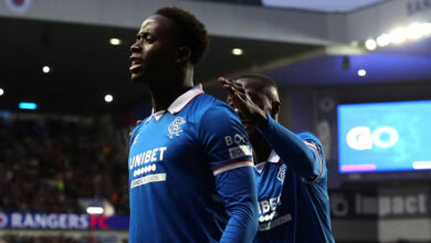 رينجرز يكتسح بلزن بثلاثية ويضع قدمًا في الدور الفاصل بتصفيات دوري أبطال أوروبا
