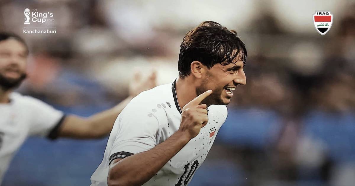 مهند علي ميمي يسجل ثنائية العراق ضد هونغ كونغ في كأس ملك تايلاند