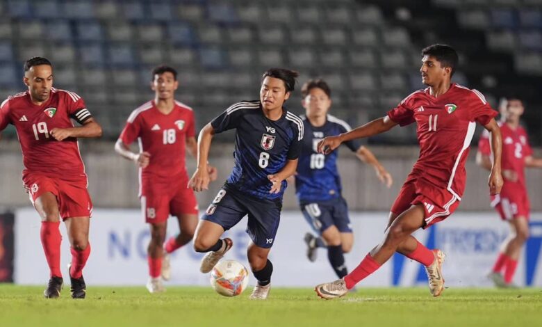 اليابان تُعاقب الكويت على تقدمها وترد بنصف دستة لتبلغ كأس آسيا تحت 23 عاماً بالعلامة الكاملة