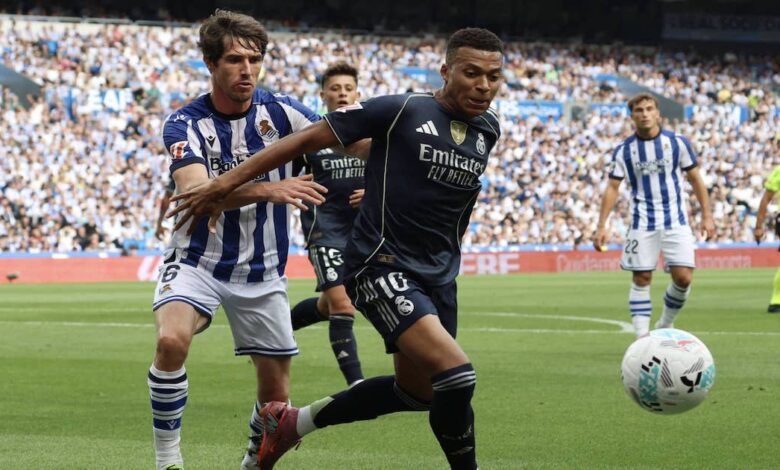 بالرغم من النقص العددي.. ريال مدريد يتجاوز اختبار سوسيداد ويثبت أقدامه في القم